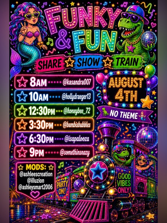Funky & Fun Other - Funky & Fun Share Show Train 8AM-11:30PM or later!